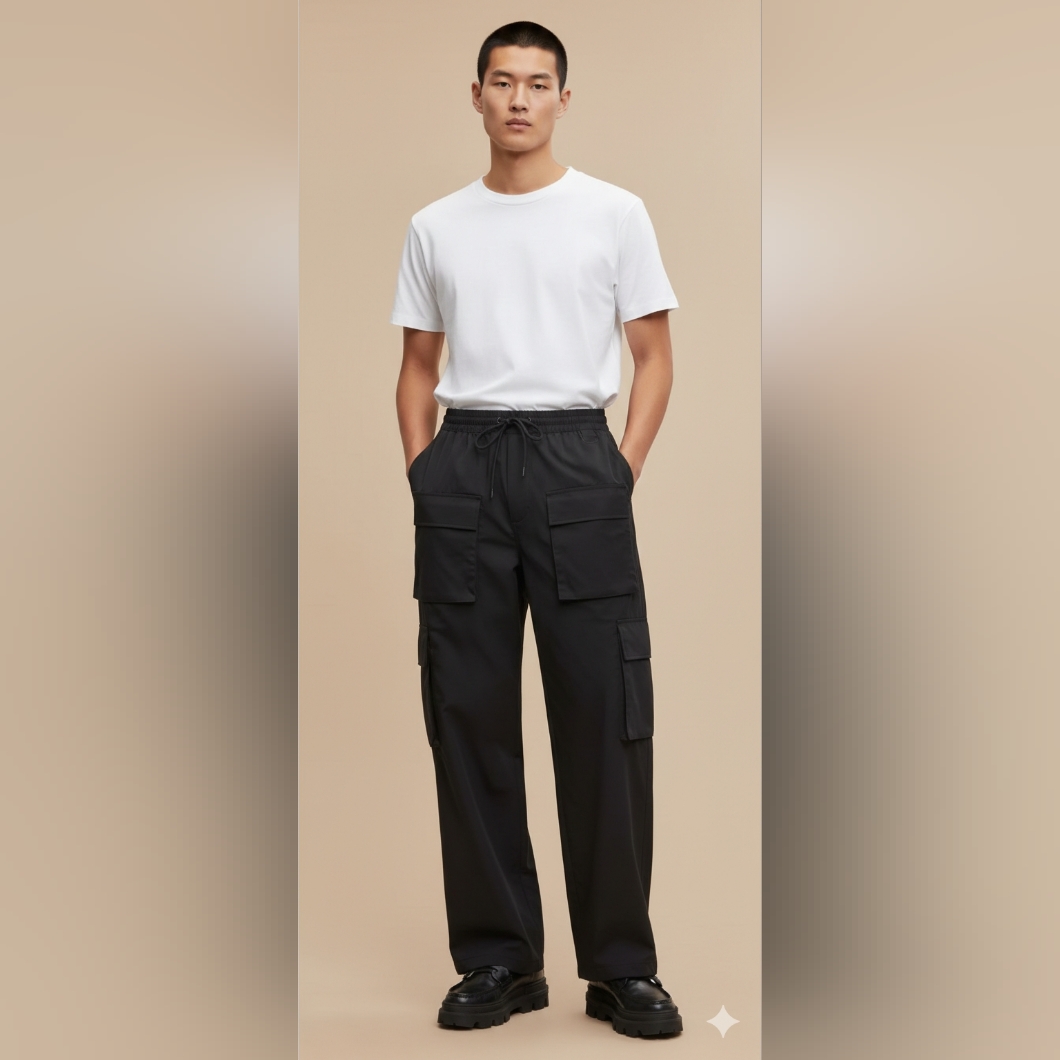 $70 Mode Of One Mens Wide-Leg Cargo Pant